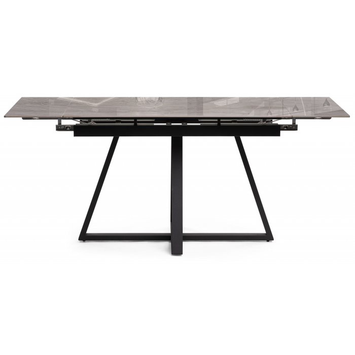 Раздвижной обеденный стол Силлем 120х80 серого цвета - лучшие Обеденные столы в INMYROOM