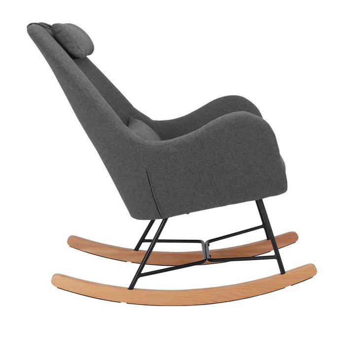 Кресло-качалка Duglas серого цвета - лучшие Интерьерные кресла в INMYROOM
