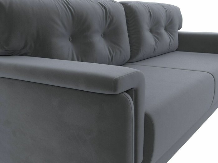 Прямой диван-кровать Оксфорд серого цвета - лучшие Прямые диваны в INMYROOM