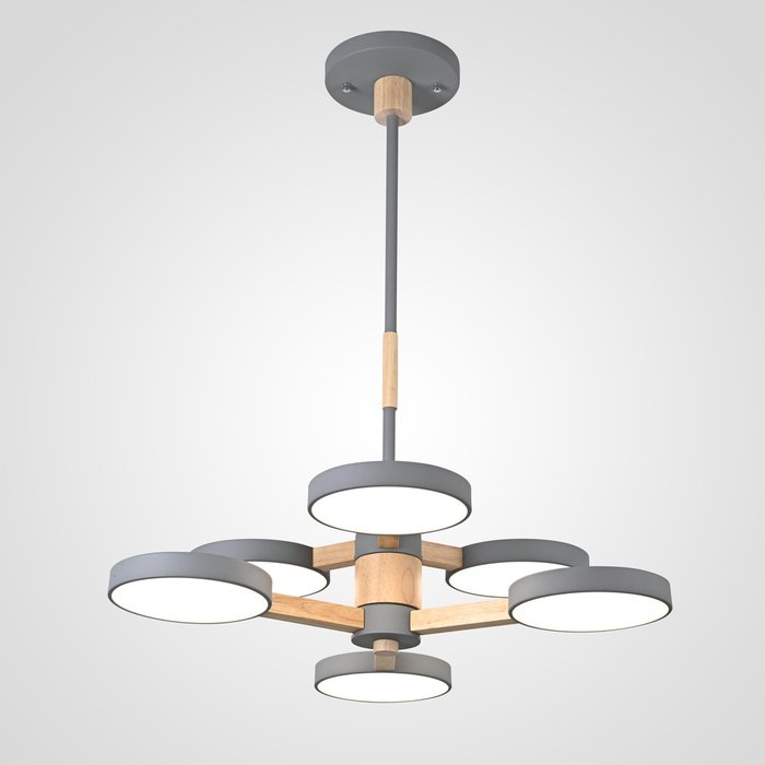Подвесная люстра TURNA DBL L6 Gray