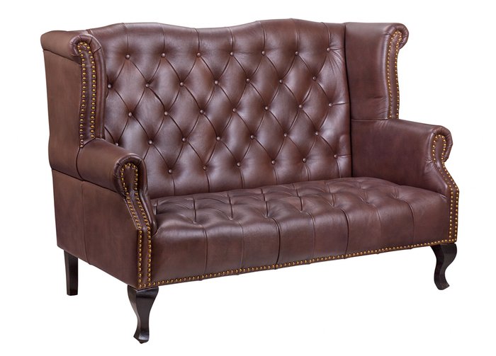 Прямой диван Royal sofa brown с темно-коричневой обивкой - купить Прямые диваны по цене 169470.0