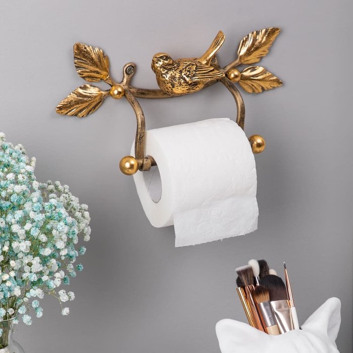 Подвеска Птичка бронзового цвета - лучшие Держатели для туалетной бумаги в INMYROOM