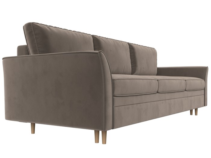 Прямой диван-кровать София коричневого цвета - лучшие Прямые диваны в INMYROOM