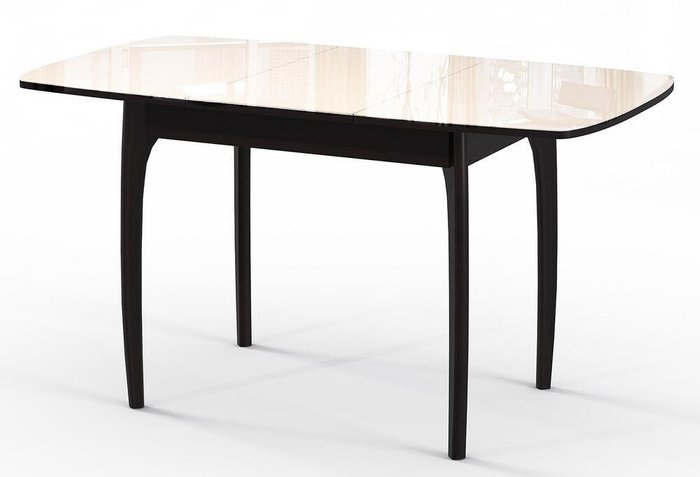 Раздвижной обеденный стол DikLine M40 бежевого цвета - купить Обеденные столы по цене 18890