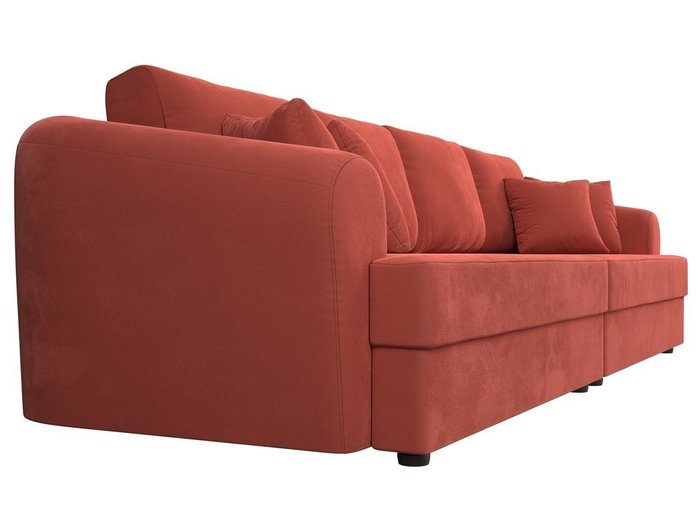Прямой диван-кровать Милтон кораллового цвета - лучшие Прямые диваны в INMYROOM