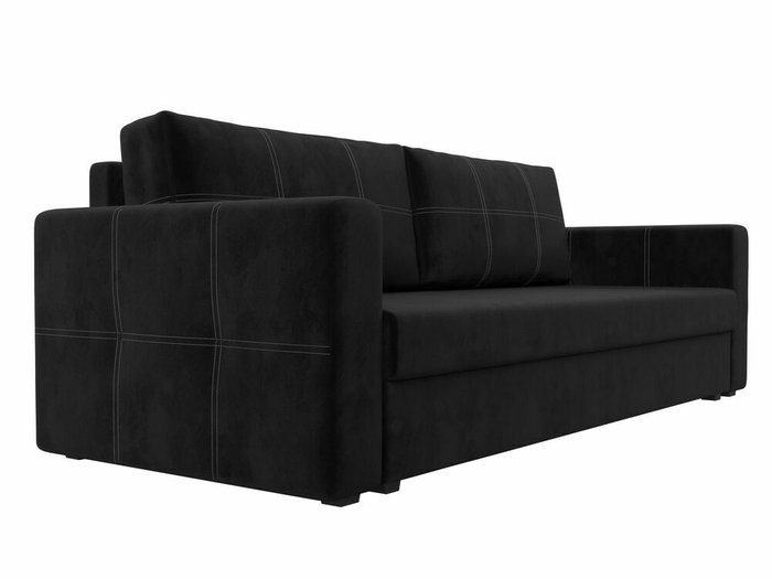 Диван-кровать Лига 006 черного цвета - лучшие Прямые диваны в INMYROOM
