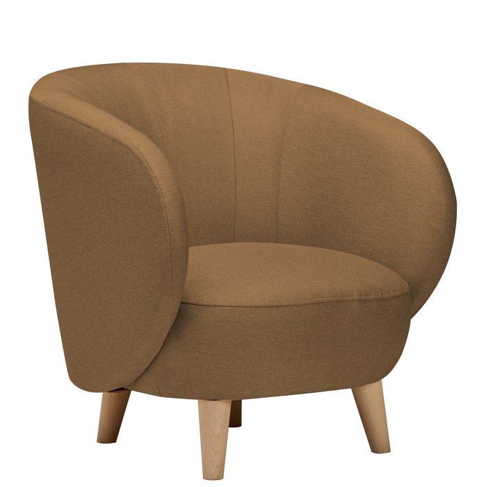 Кресло Мод светло-коричневого цвета - купить Интерьерные кресла по цене 16330.0