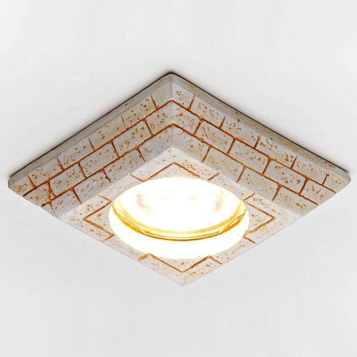 Встраиваемый светильник Gypsum D2920 BG (гипс, цвет бежевый) - купить Встраиваемые споты по цене 160