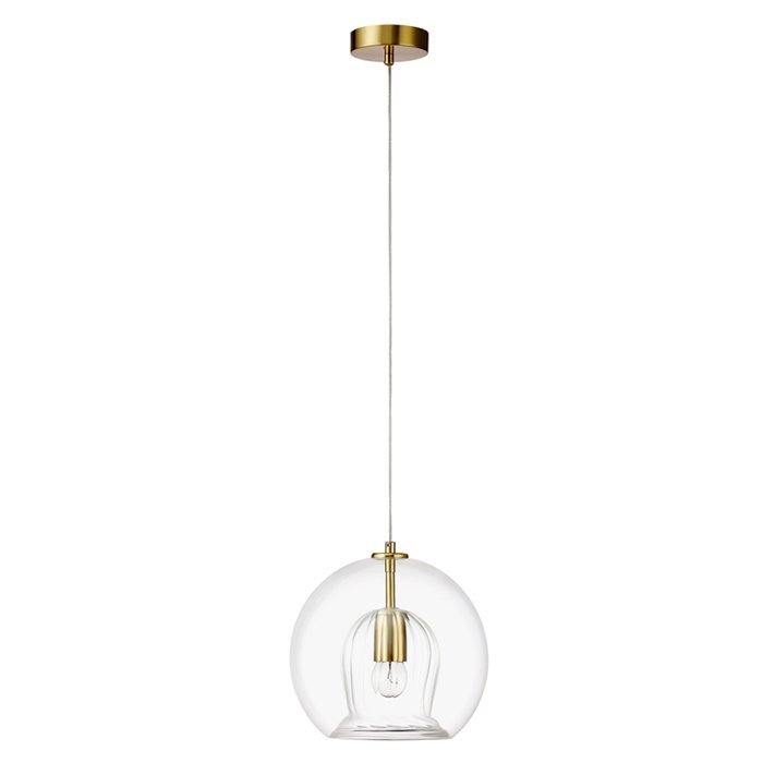 Подвесной светильник LUISA SP1 BRASS/TRANSPARENT (стекло, цвет прозрачный)