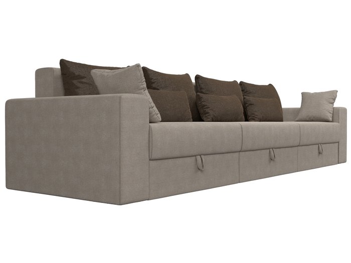 Прямой диван-кровать Мэдисон Long бежево-коричневого цвета - лучшие Прямые диваны в INMYROOM