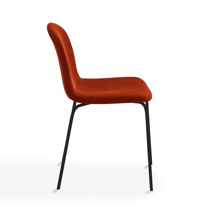 Стул из велюра Tibby красного цвета - лучшие Обеденные стулья в INMYROOM