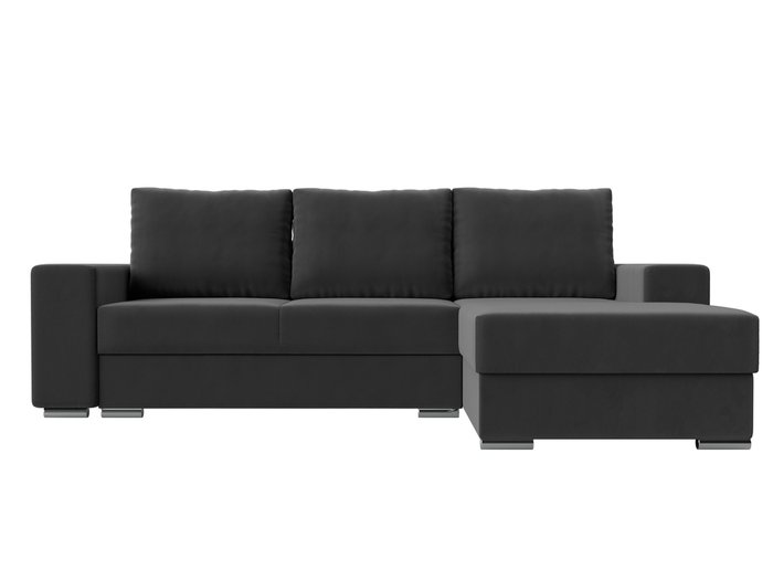 Угловой диван-кровать Дрезден серого цвета правый угол - купить Угловые диваны по цене 68999.0