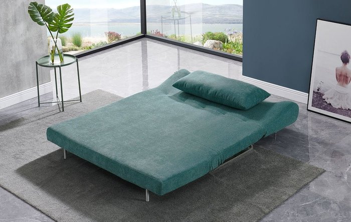 Диван-кровать Rosy темно-бирюзового цвета - купить Прямые диваны по цене 57375.0