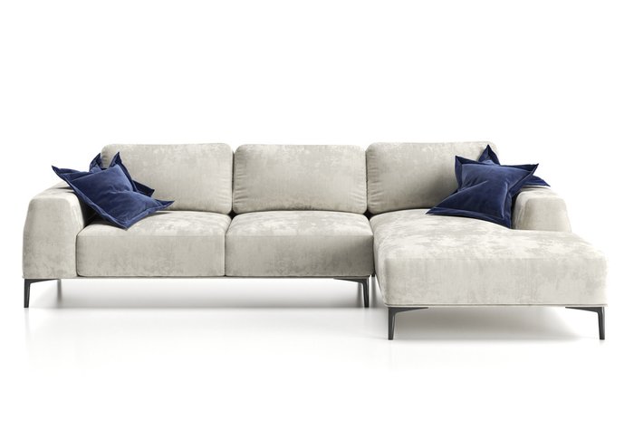 Угловой диван Cloud с оттоманкой белого цвета - купить Угловые диваны по цене 125800.0