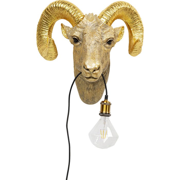 Бра Ram Head золотого цвета - купить Бра и настенные светильники по цене 29440.0