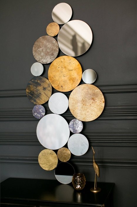 Панно Astorium серебристо-золотого цвета - лучшие Декор стен в INMYROOM