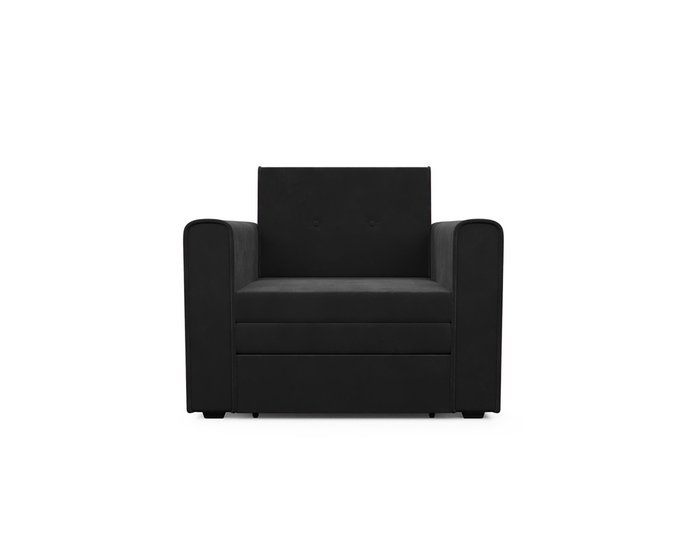 Кресло-кровать Санта черного цвета - лучшие Интерьерные кресла в INMYROOM