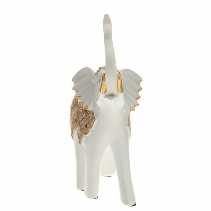 Фигурка декоративная Слон бело-золотого цвета - купить Фигуры и статуэтки по цене 2502.0
