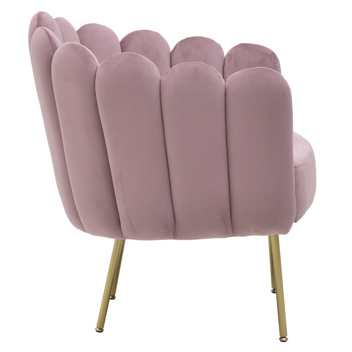 Кресло розового цвета на металлических ножках  - лучшие Интерьерные кресла в INMYROOM