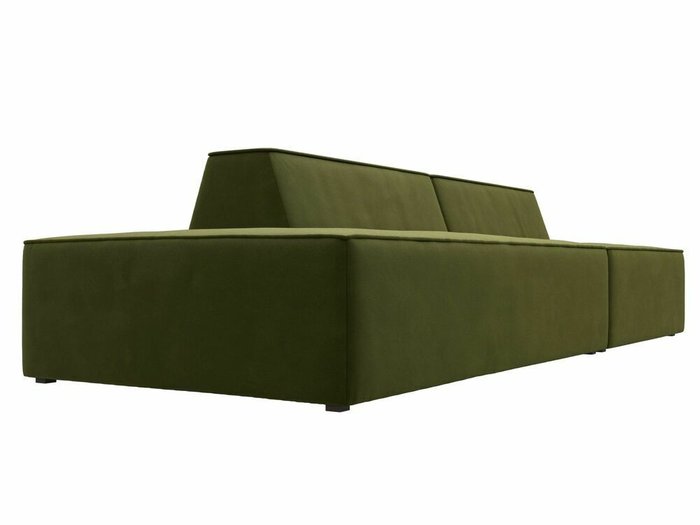Прямой модульный диван Монс Модерн зеленого цвета левый - лучшие Прямые диваны в INMYROOM