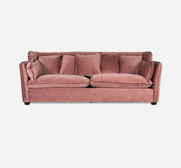Диван Bracknell розового цвета - купить Прямые диваны по цене 152145.0