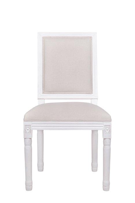 Обеденный стул Lotos бело-бежевого цвета - купить Обеденные стулья по цене 24800.0