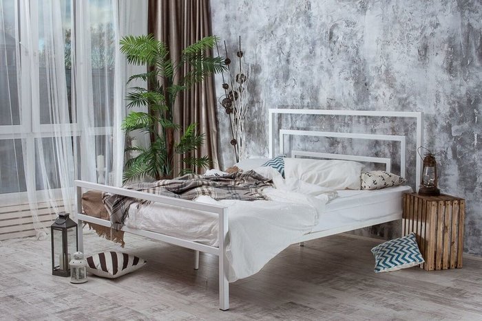 Кровать  Атланта 1.8 в стиле лофт  180х200 - лучшие Кровати для спальни в INMYROOM