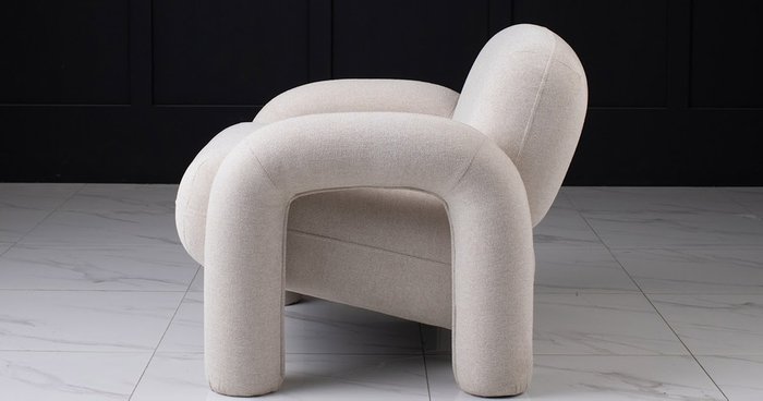 Кресло Bubo белого цвета - лучшие Интерьерные кресла в INMYROOM