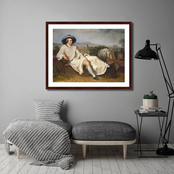 Репродукция картины Goethe in the Roman Campagna 1787 г. - лучшие Картины в INMYROOM