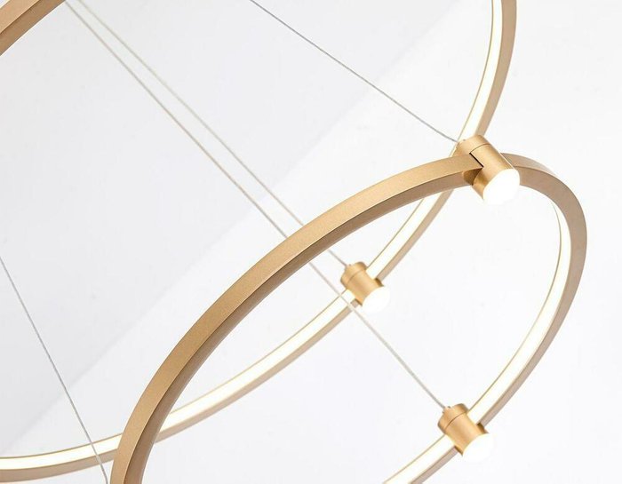 Подвесная светодиодная люстра Comfort Line золотого цвета - купить Подвесные люстры по цене 17024.0