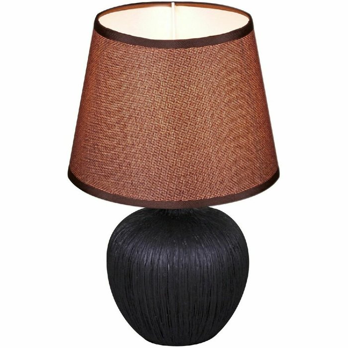 Настольная лампа 98570-0.7-01 dark brown (ткань, цвет коричневый)