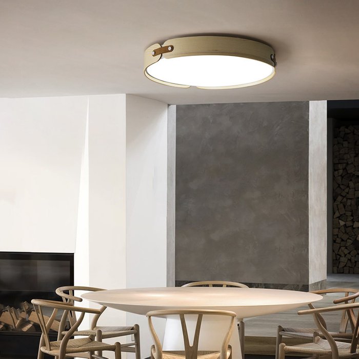 Потолочный светильник Range Dark бело-коричневого цвета - лучшие Потолочные светильники в INMYROOM