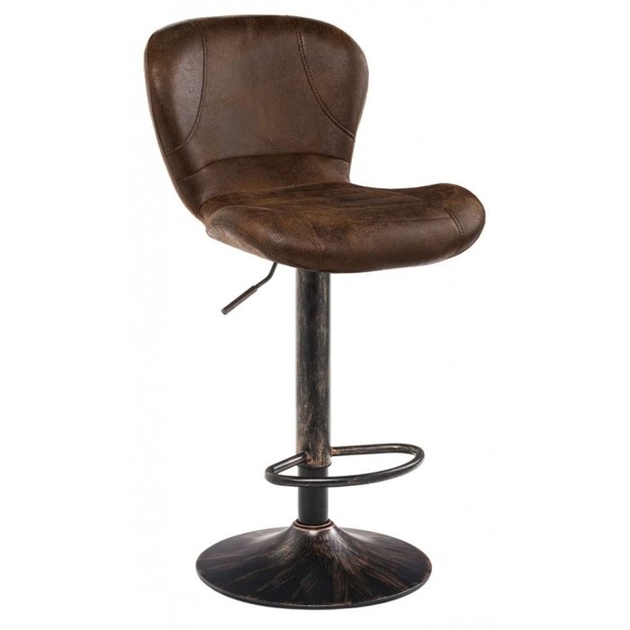 Барный стул Hold vintage коричневого цвета
