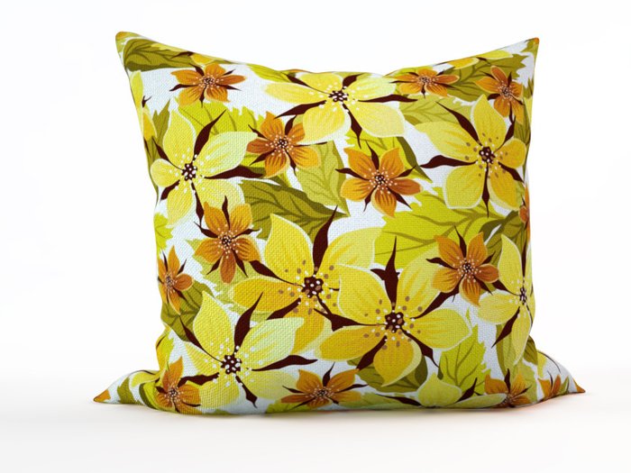 Дизайнерская подушка: Россыпь цветочков