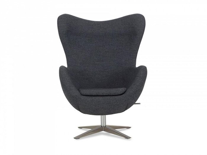 Кресло Egg серого цвета - купить Интерьерные кресла по цене 54900.0
