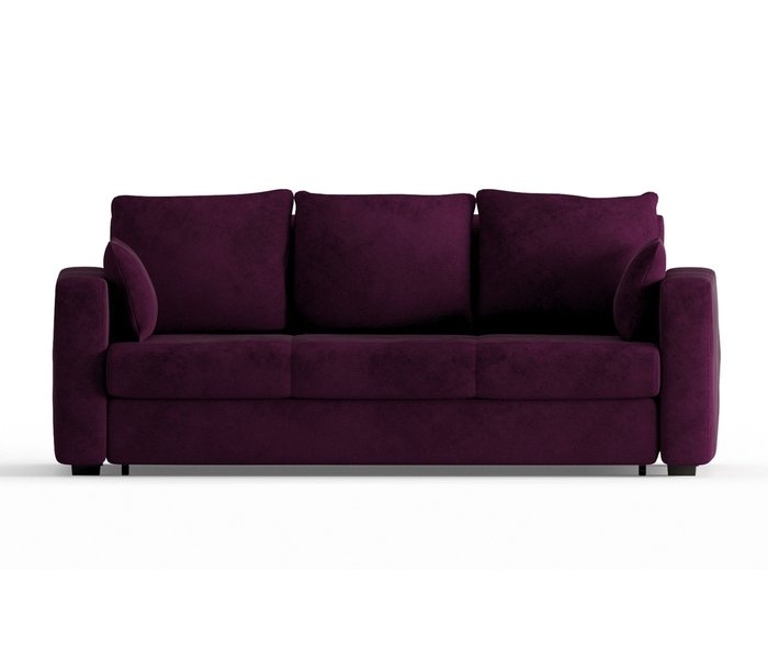 Диван-кровать Риквир в обивке из велюра фиолетового цвета - купить Прямые диваны по цене 36900.0