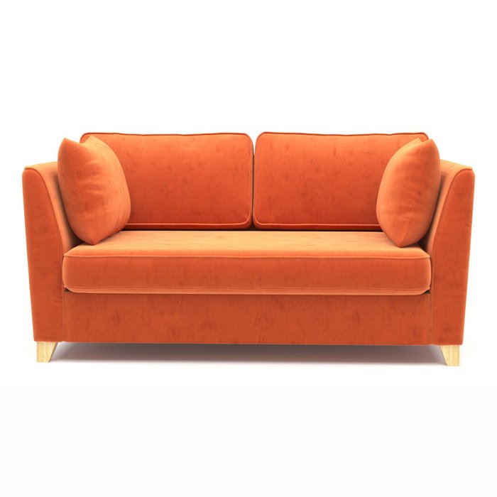 Двухместный раскладной диван Wolsly оранжевого цвета