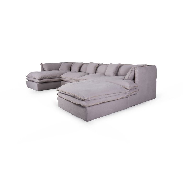 Модульный диван Gross серого цвета - купить Угловые диваны по цене 392028.0