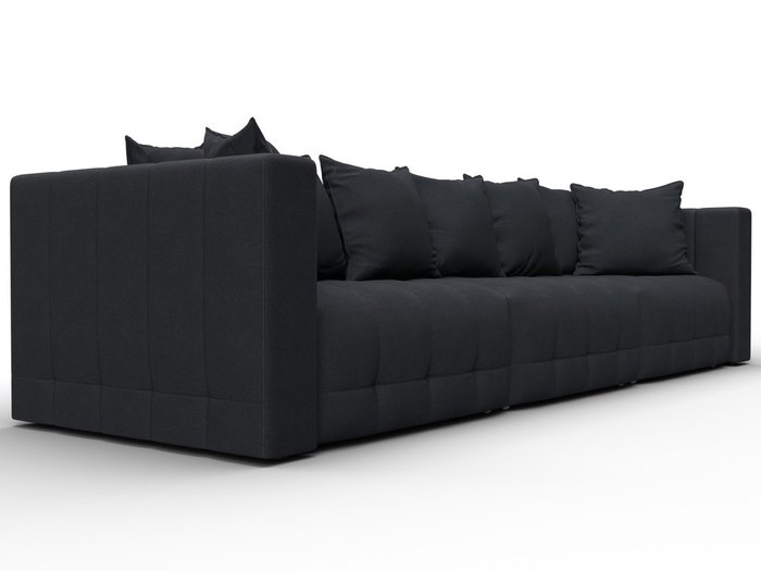 Диван-кровать Лига-052 Лонг темно-серого цвета (замша) - лучшие Прямые диваны в INMYROOM Диван-кровать Лига-052 Лонг темно-серого цвета (замша) - лучшие Прямые диваны в INMYROOM