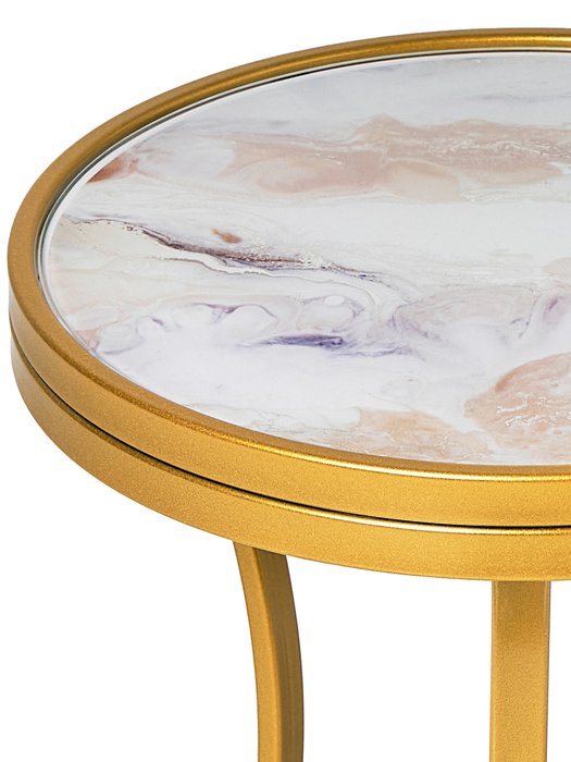 Кофейный столик Martini золотого цвета - лучшие Кофейные столики в INMYROOM