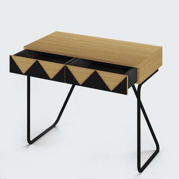 Рабочий стол Woo Desk черно-бежевого цвета - купить Письменные столы по цене 39900.0 Рабочий стол Woo Desk черно-бежевого цвета - купить Письменные столы по цене 39900.0