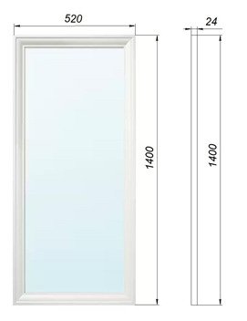 Зеркало навесное Кантри белого цвета - купить Настенные зеркала по цене 7399.0
