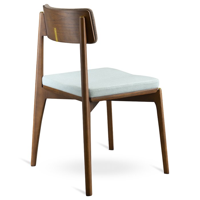 Стул Aska коричнево-бирюзового цвета  - лучшие Обеденные стулья в INMYROOM