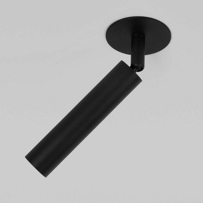 Встраиваемый светодиодный светильник Diffe 5 черного цвета - лучшие Встраиваемые споты в INMYROOM