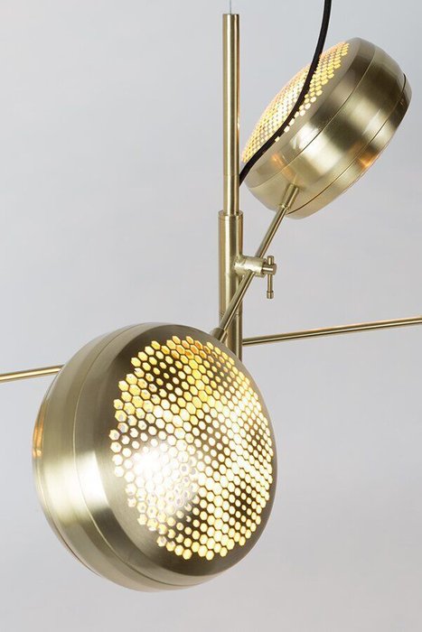 Светильник Gringo Multi Brass золотого цвета - купить Подвесные люстры по цене 40125.0