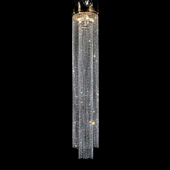 Потолочный светильник Masiero из  прозрачных хрустальных нитей