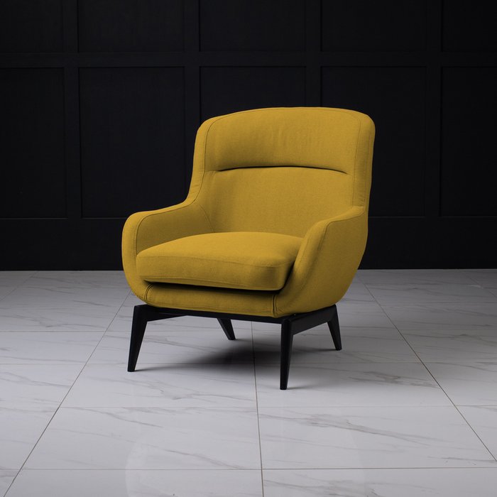 Кресло Lopa горчичного цвета - лучшие Интерьерные кресла в INMYROOM