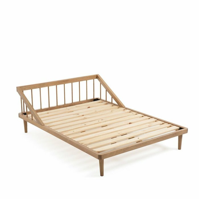 Кровать с основанием Barro 160x200 коричневого цвета - лучшие Кровати для спальни в INMYROOM Кровать с основанием Barro 160x200 коричневого цвета - лучшие Кровати для спальни в INMYROOM