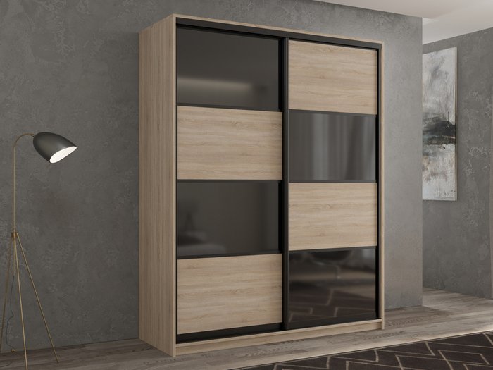 Шкаф-купе Кааппи-13 160 М цвета Сонома  - купить Шкафы-купе по цене 36190.0