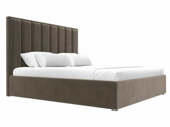 Кровать Афродита 180х200 коричневого цвета с подъемным механизмом - лучшие Кровати для спальни в INMYROOM